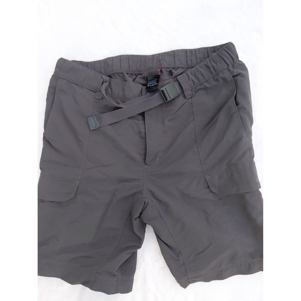 The North Face Cargo Shorts Mens Large Gray Belted Outdoor Hiking
